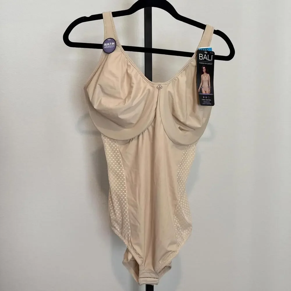 NWT Bali Body Shaper Cool Comfort Built-in Bra 42DDD Comfort-U Adjustable straps - Picture 3 of 9